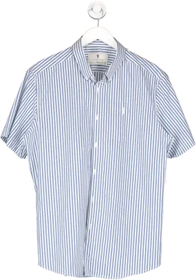 Father Sons White Classic Single Woven Stripe Short Sleeve UK XL