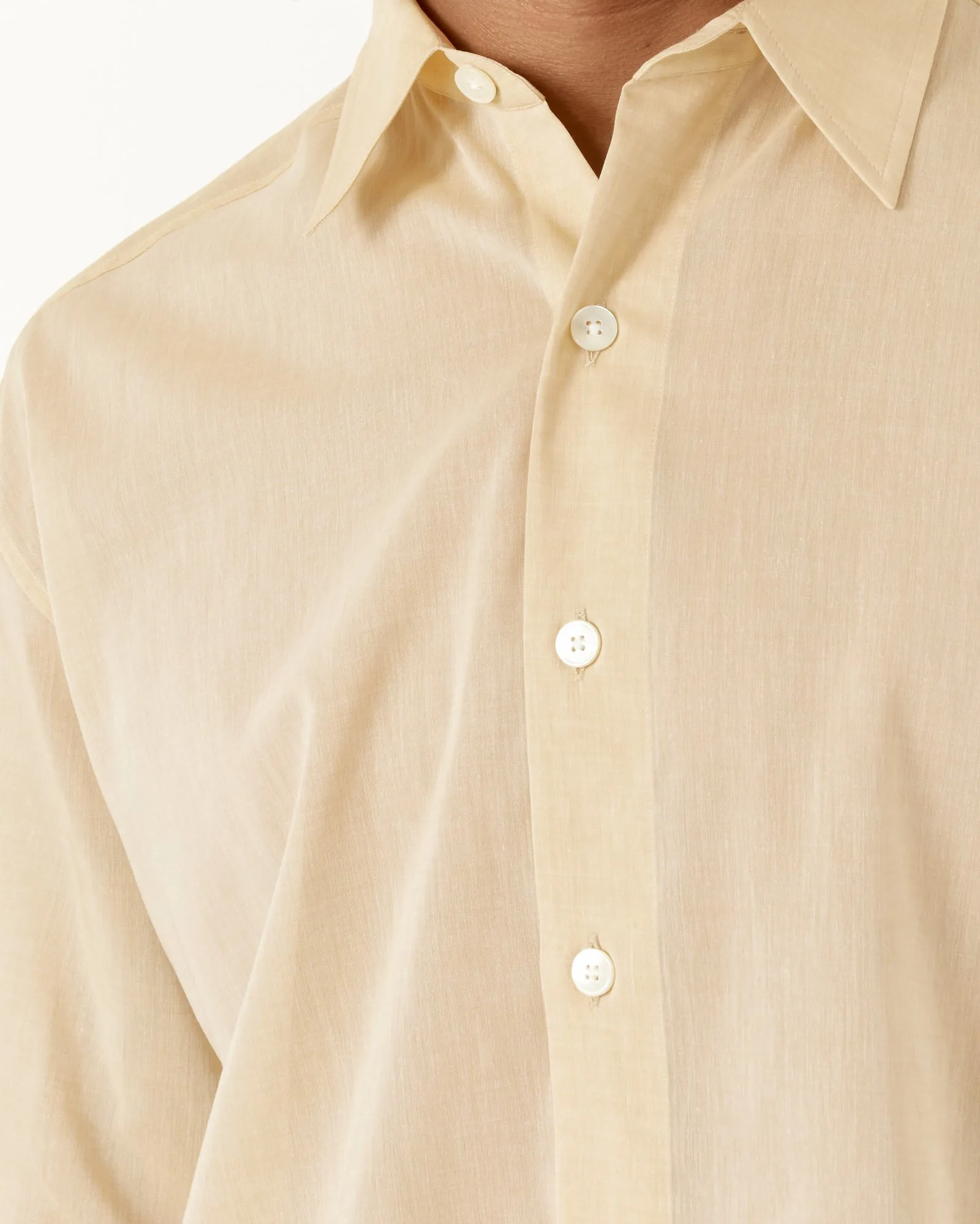 Finx Organdy Shirt in Light Yellow