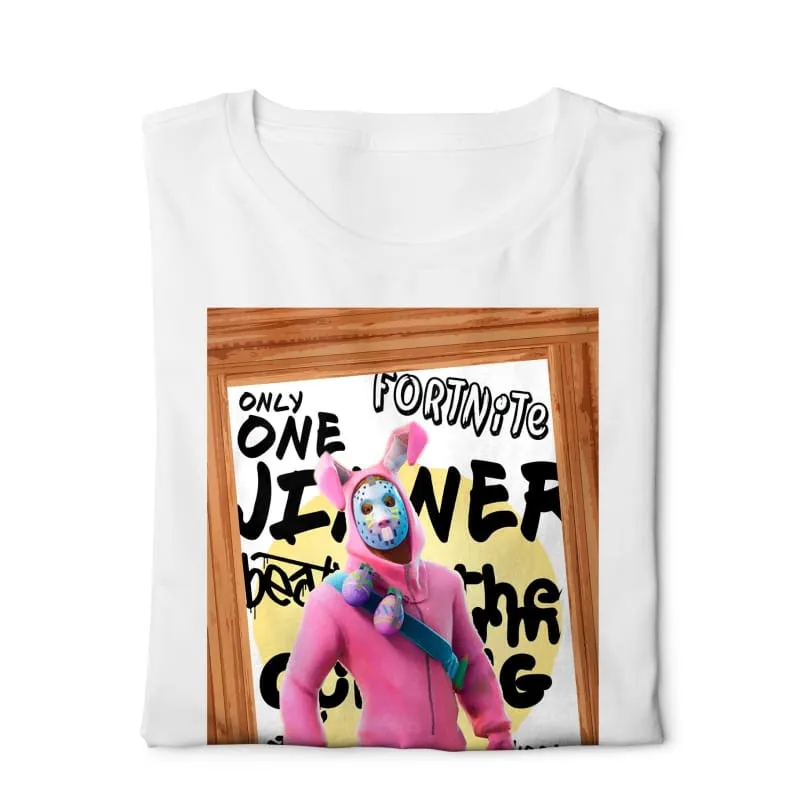 Fortnite Pink- Digital Graphics Basic T-shirt White