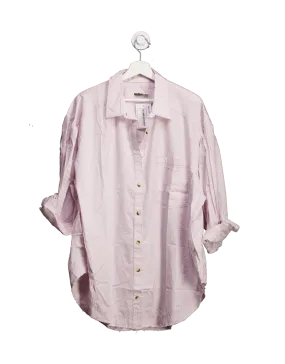 Free People Pink Happy Hour oversize Shirt UK XL