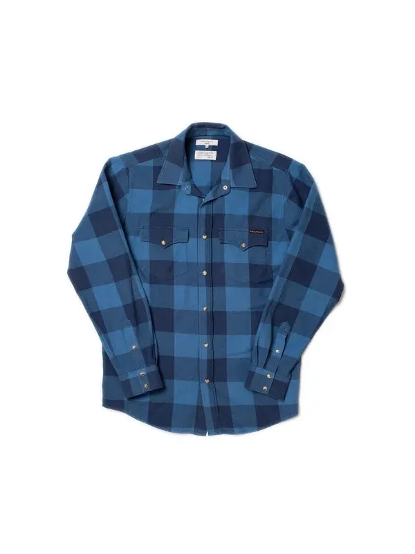 George Flannel shirt, Blue