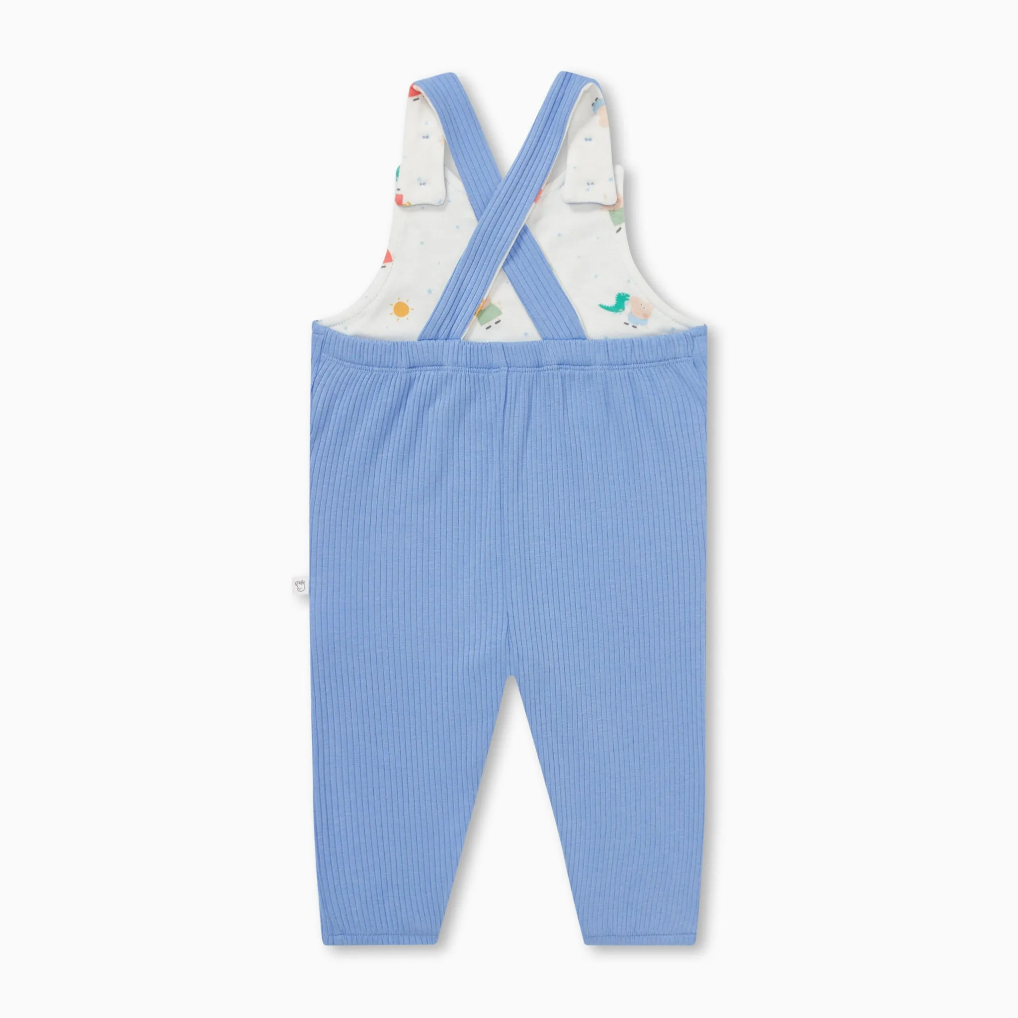 George Pig Ribbed Overalls & Bodysuit Outfit