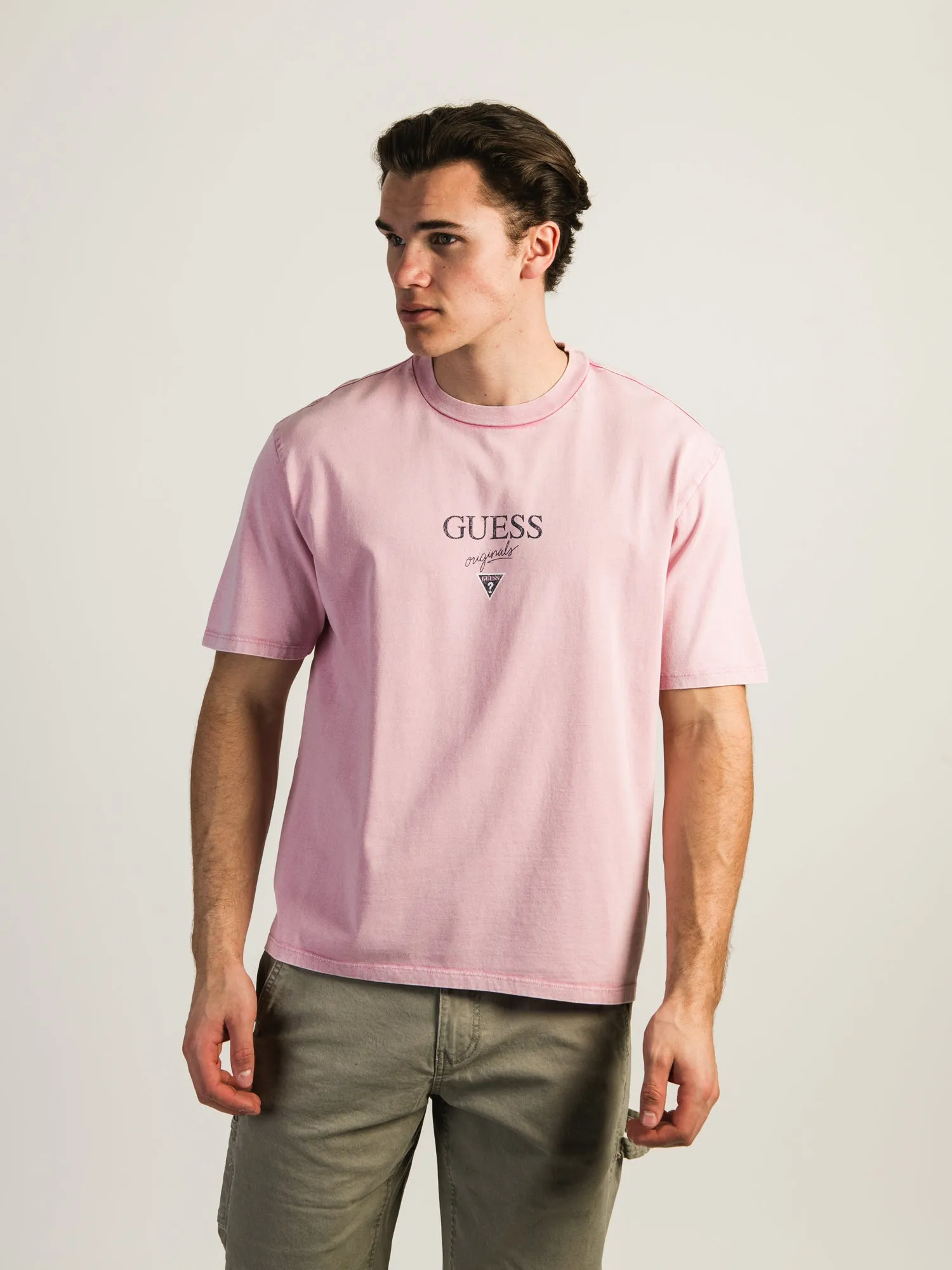 GUESS PRINTED BAKER LOGO T-SHIRT