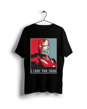 Iron Man i love you 3000  - Digital Graphics Basic T-shirt black