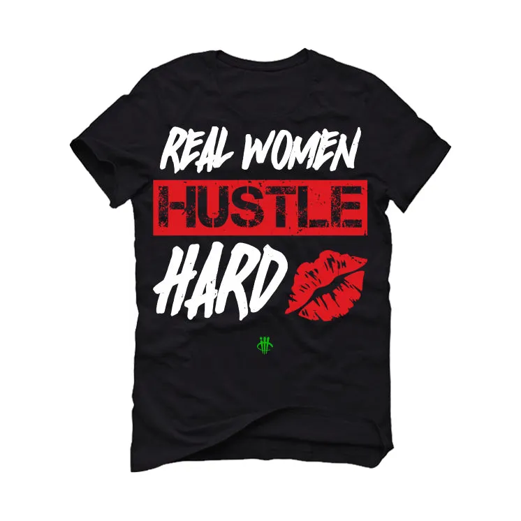 Jordan 13 "Playoffs" Black T-Shirt (REAL WOMAN HUSTLE)