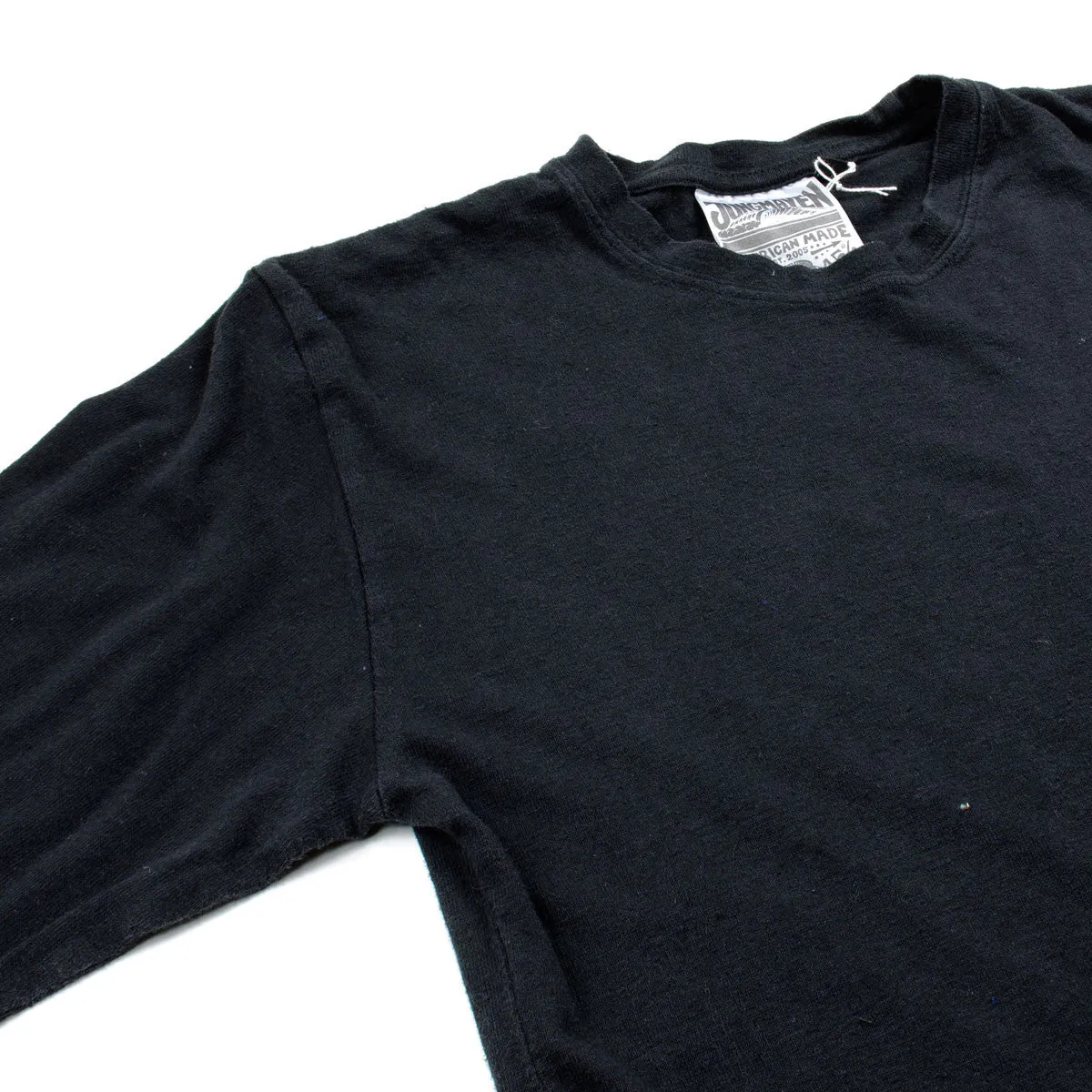 Jungmaven - Baja Pocket Hemp Long-Sleeved T-shirt 55/45 - Urban Black