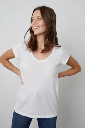 KIRA T-SHIRT (WHITE) - VELVET