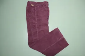 Lawman Corduroy Vintage 70's Talon 42 Bell Bottom Pink Purple Jeans / Utility  Western Pants