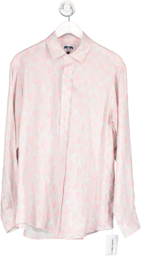 Love Brand & co Pink Crazy Coral Abaco Linen Shirt UK L