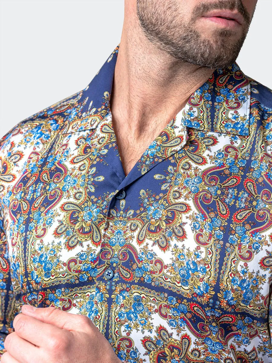 Maceoo Stretch Shirt | Archemedis Tye Multi