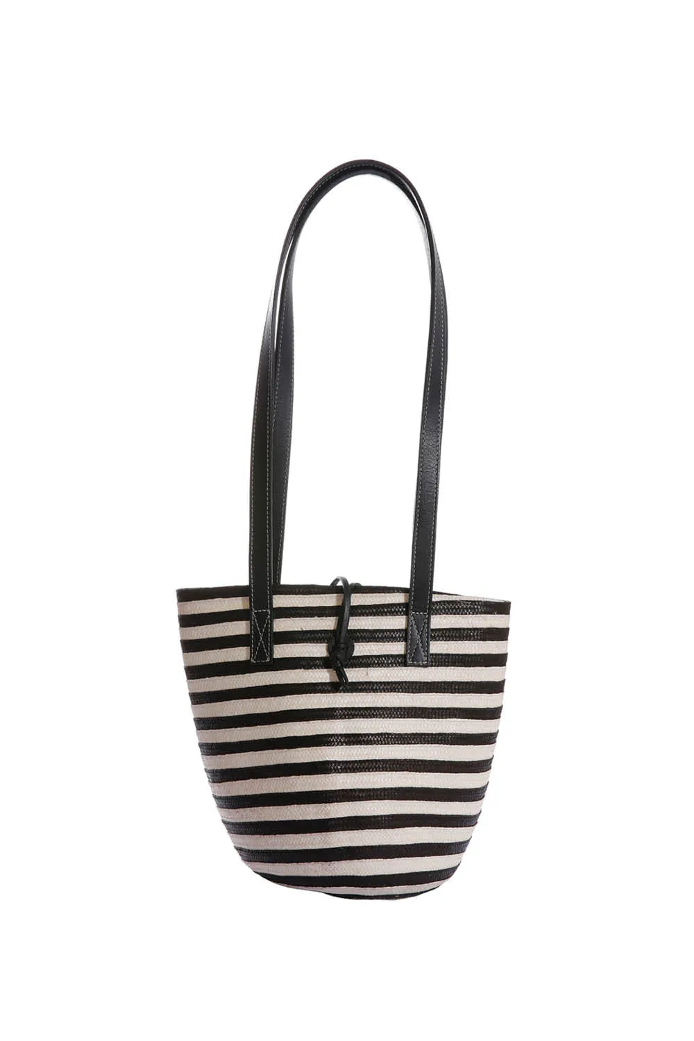 Marcial Mini Tote in Black Stripe