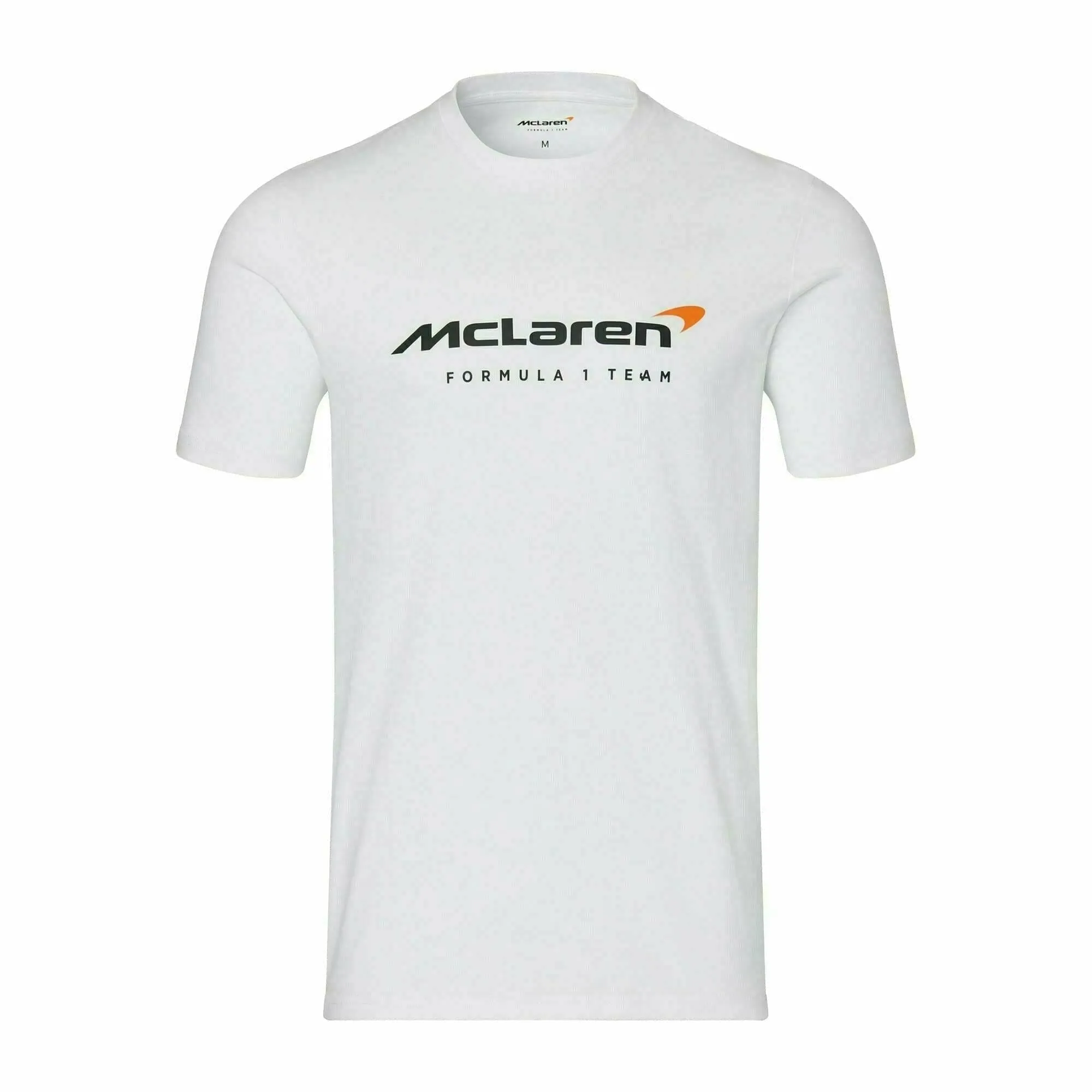 McLaren F1 Men's Core Essentials Logo T-Shirt -Black/White/Papaya/Phantom/Storm Gray/Cloud Blue