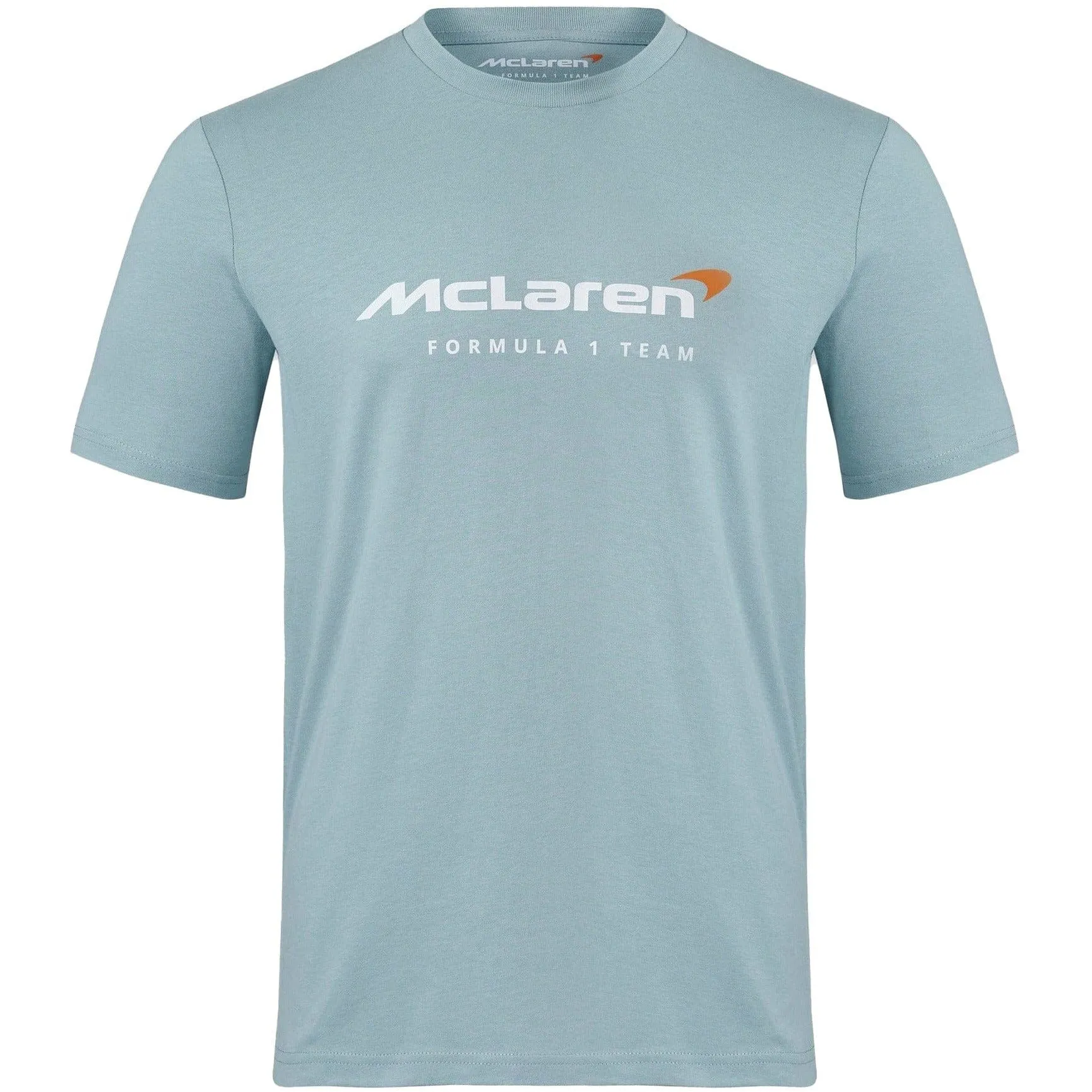 McLaren F1 Men's Core Essentials Logo T-Shirt -Black/White/Papaya/Phantom/Storm Gray/Cloud Blue