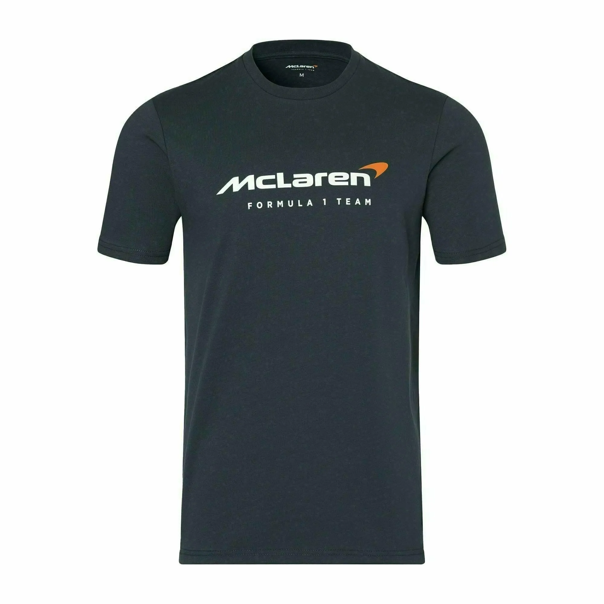 McLaren F1 Men's Core Essentials Logo T-Shirt -Black/White/Papaya/Phantom/Storm Gray/Cloud Blue