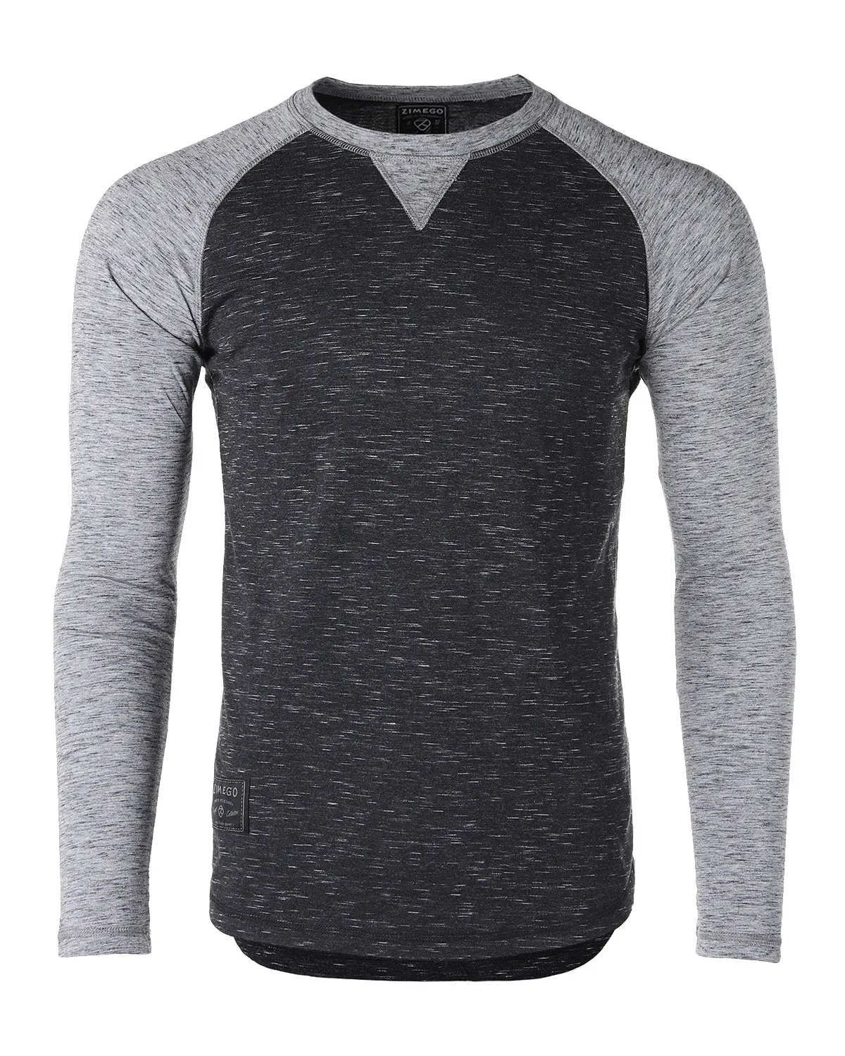 Men Athletic Fit Baseball Retro Contrast Long Sleeve Raglan T-Shirt