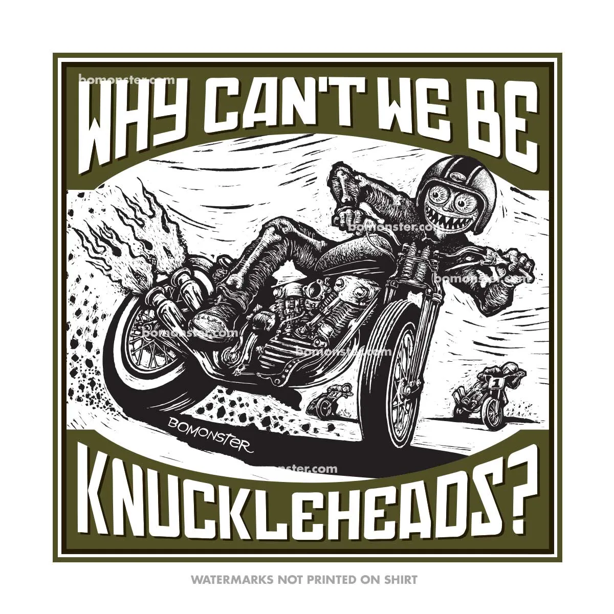 Men's Harley T-Shirt "Knuckleheads White"