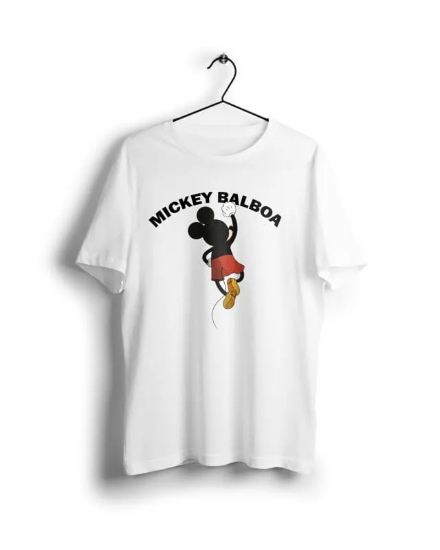 Mickey Balboa - Digital Graphics Basic T-shirt White