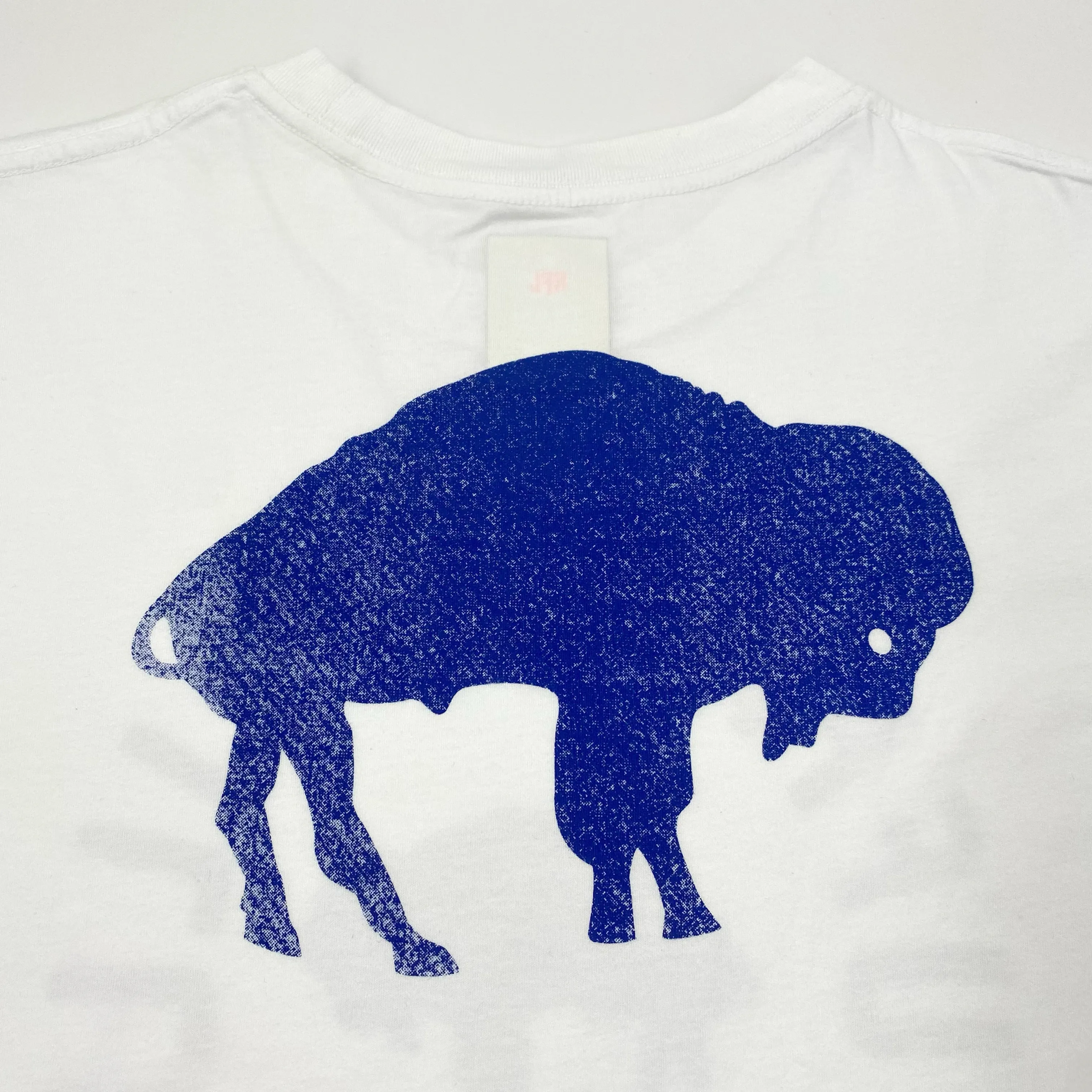 New Era Buffalo Bills White & Royal Ombre With Retro Logo T-Shirt