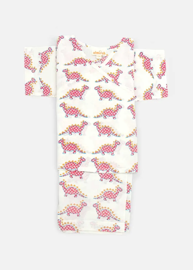 Newborn Baby Kimono - Dino