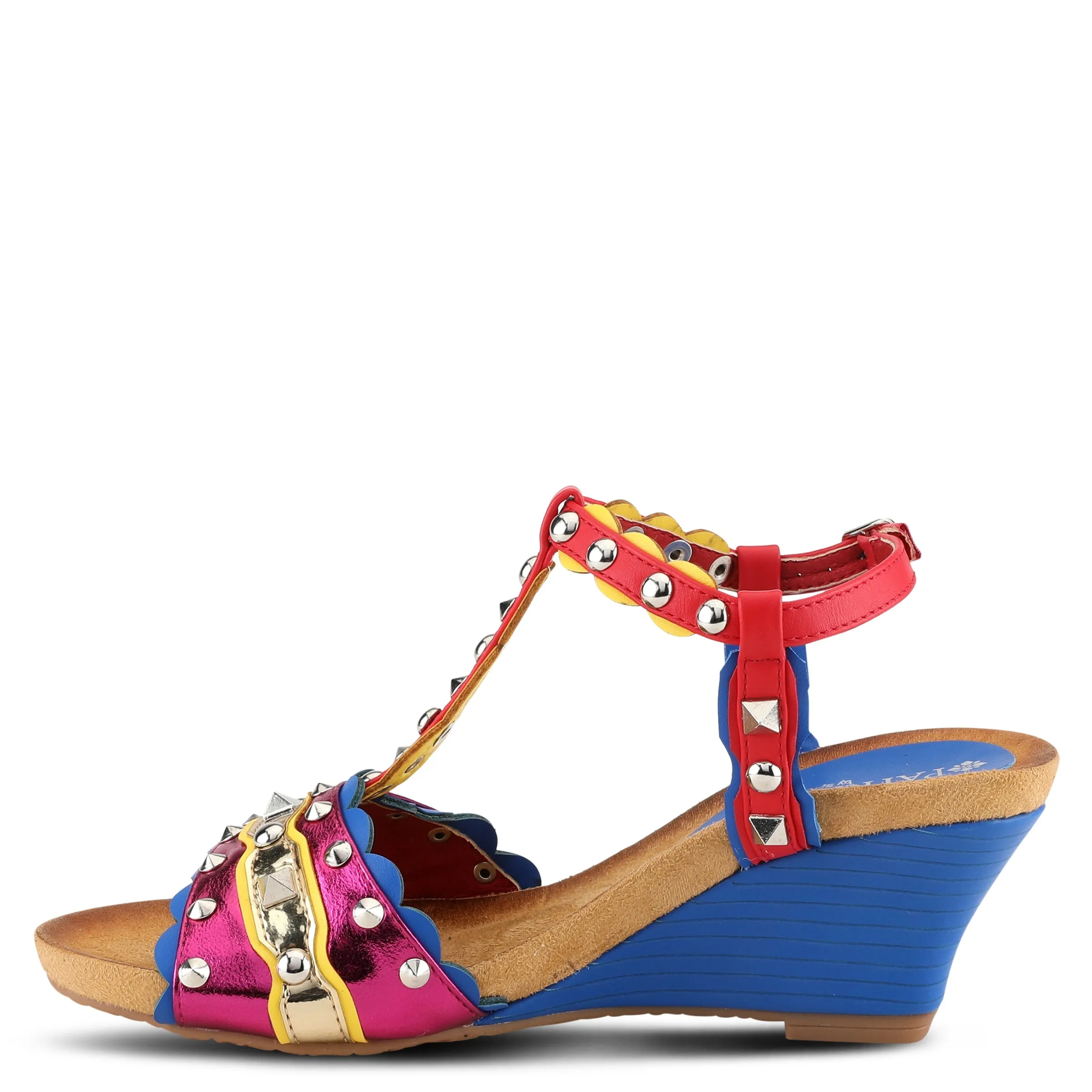 PATRIZIA WILDHONEY T-STRAP SANDALS