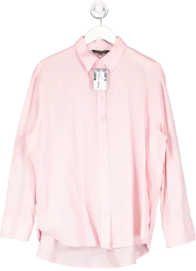 Peacocks Pink Plain Casual Shirt UK 14