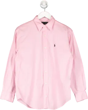 Polo Ralph Lauren Pink Long Sleeve Shirt UK 10