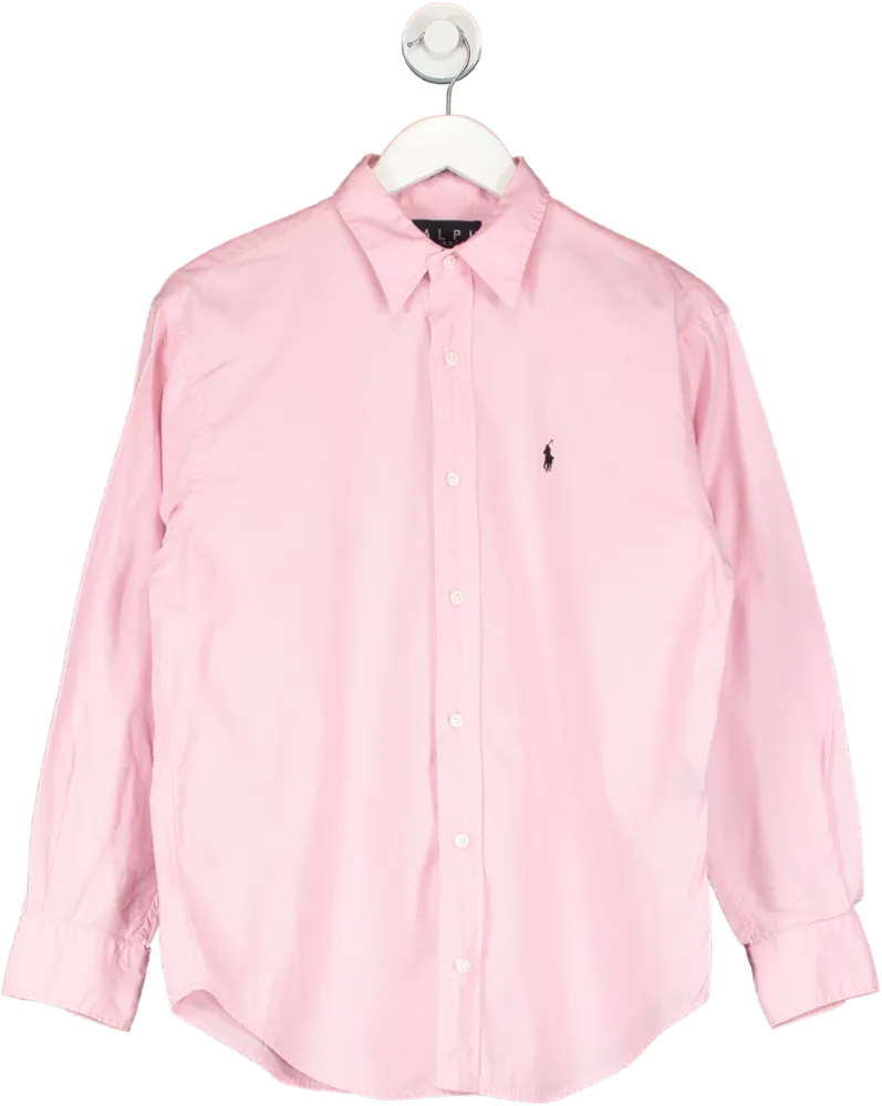 Polo Ralph Lauren Pink Long Sleeve Shirt UK 10