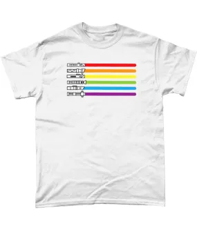 Pride Saber: White T-Shirt