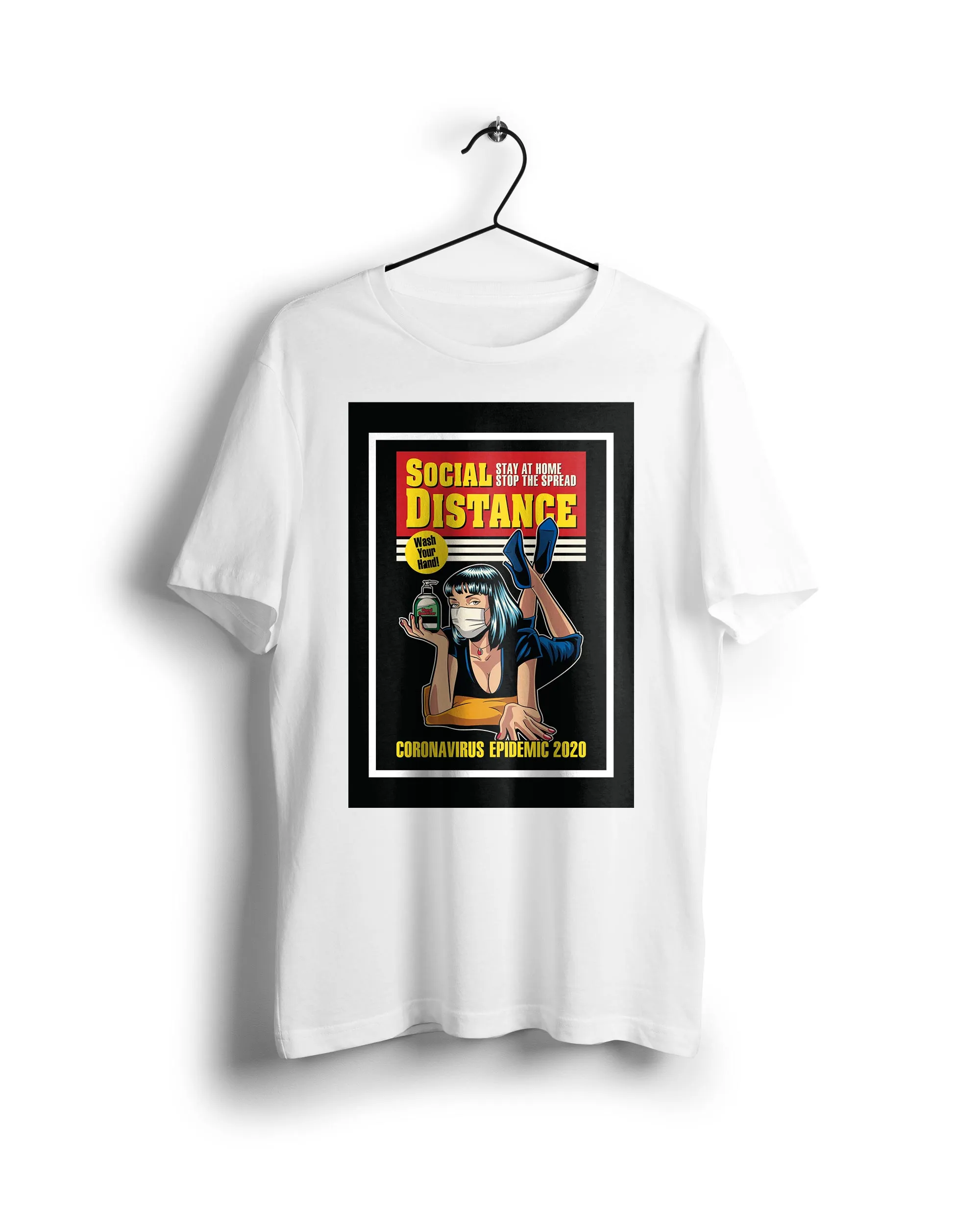 Pulp Fiction Pulp Corona - Digital Graphics Basic T-shirt White