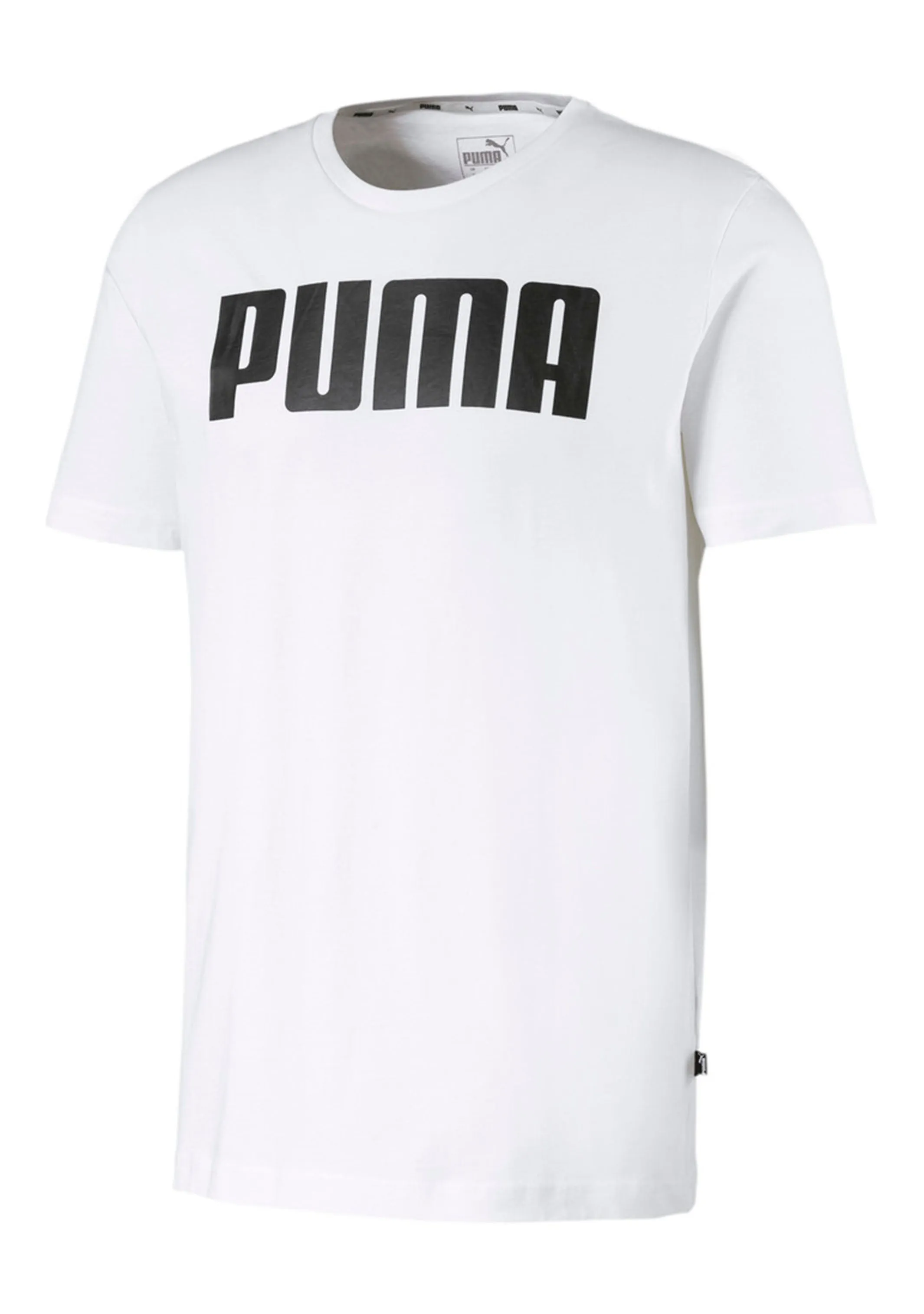 Puma Mens Essential Logo Tee White <br> 854742 02