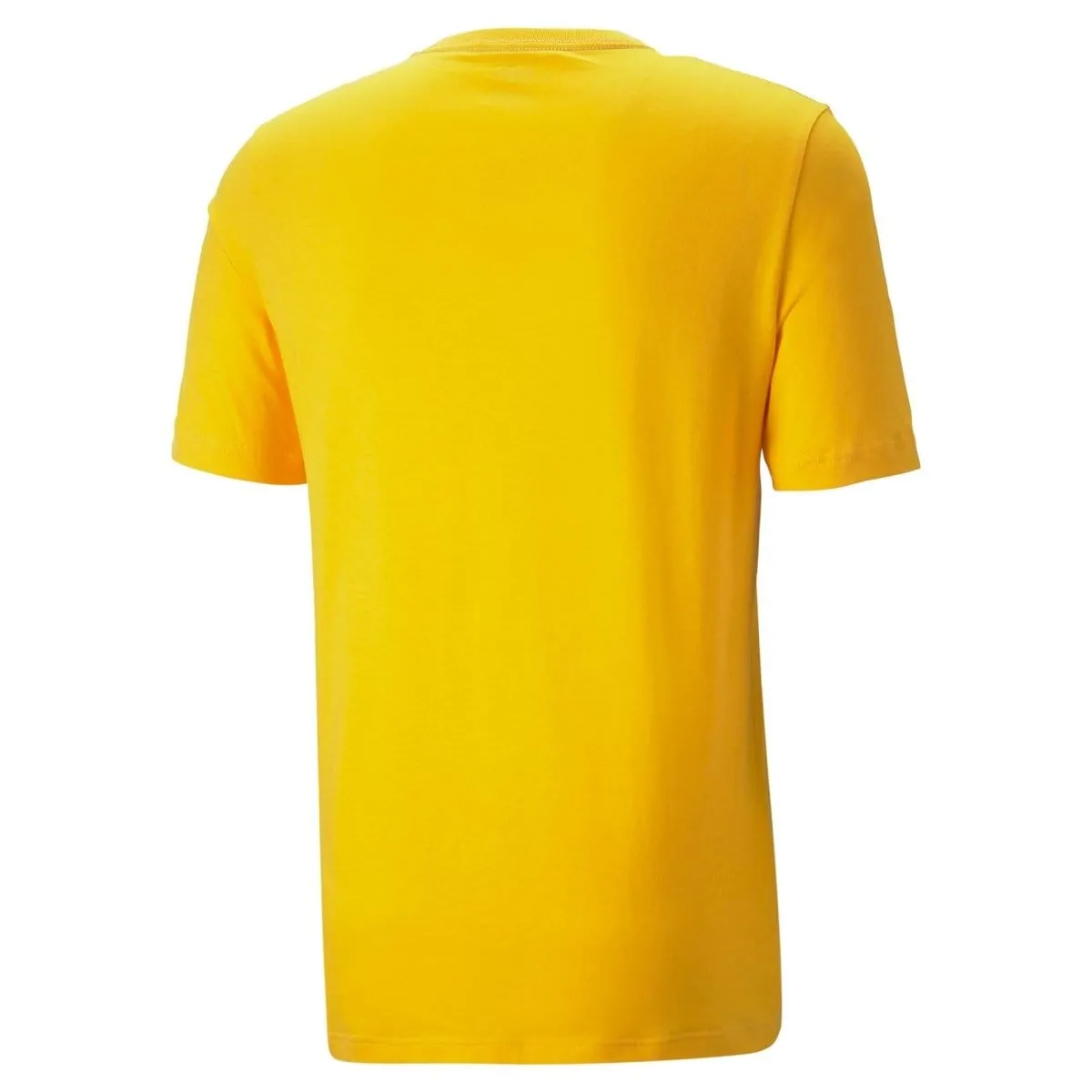 PUMA MEN'S ESSENTIALS  2 COLOUR LOGO YELLOW TEE