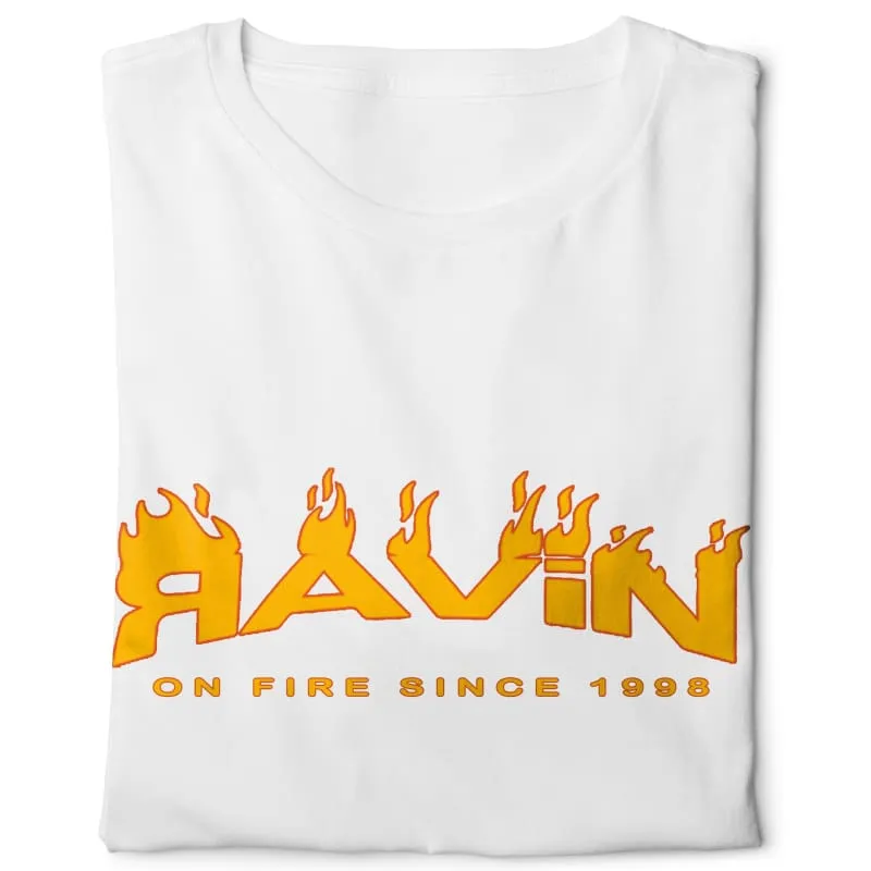 Ravin on Fire  -Digital Graphics Basic T-shirt White