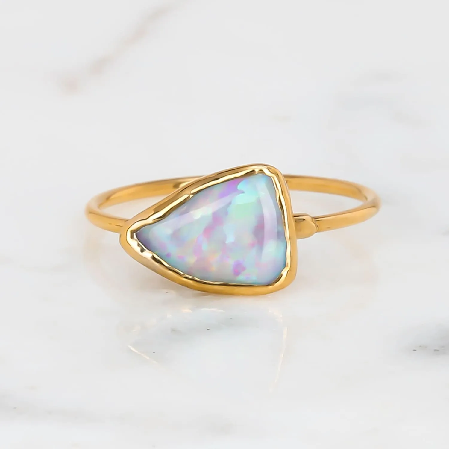 Raw Australian Opal Ring