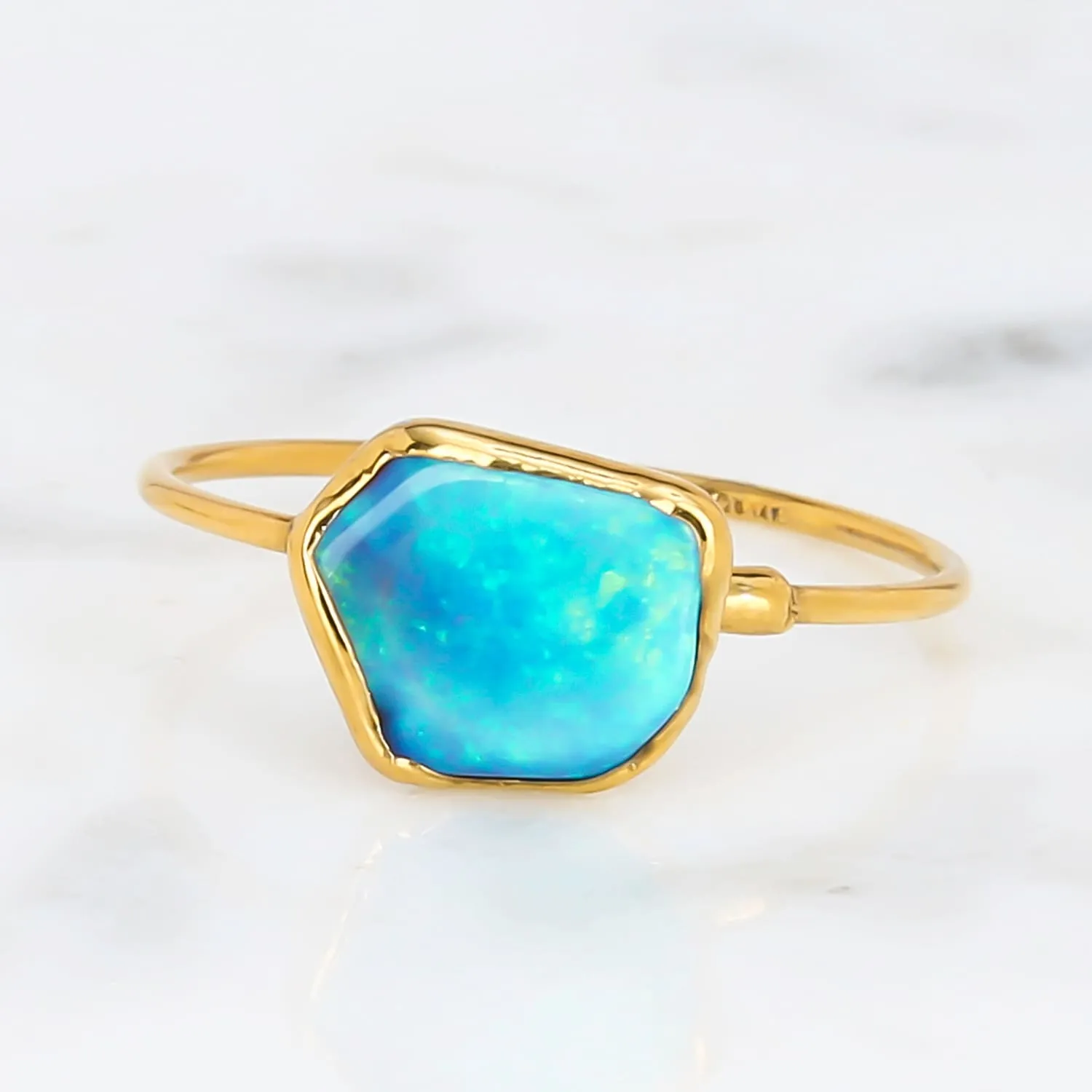 Raw Australian Opal Ring