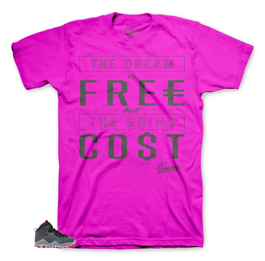 Retro 10 Rush Pink Cost Shirt