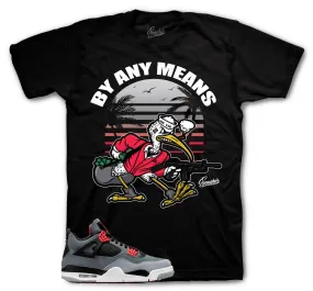 Retro 4 Infrared Shirt - By Any Means - Black