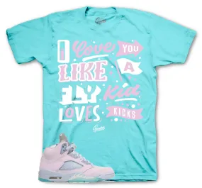 Retro 5 Regal Pink Easter Love Kicks Shirt