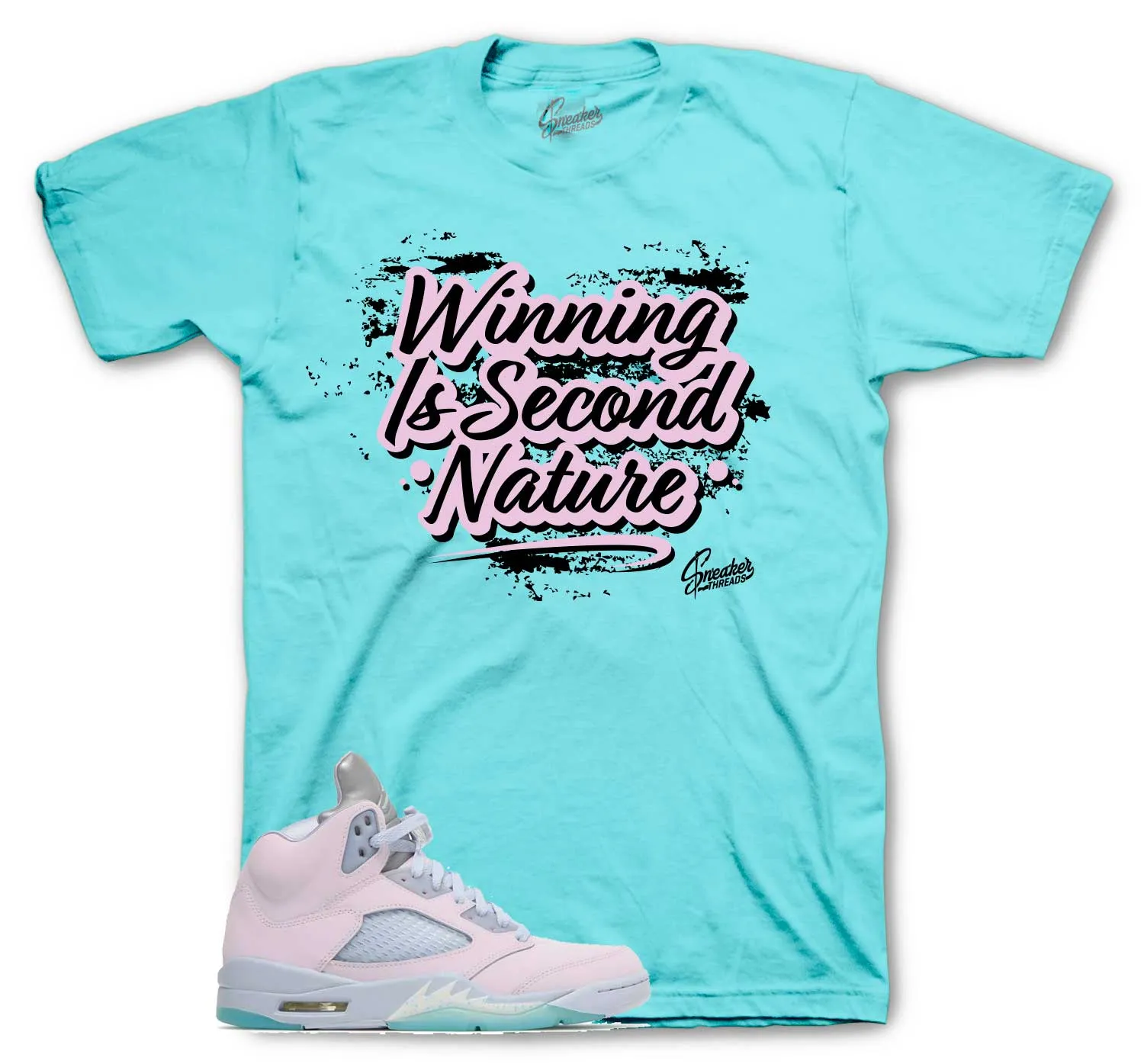 Retro 5 Regal Pink Easter Shirt - Second Nature - Island