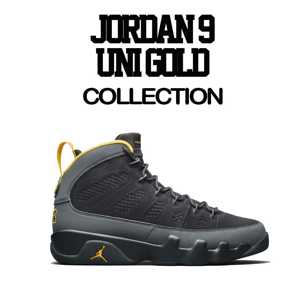 Retro 9 University Gold Shirt - ST Palms - Black