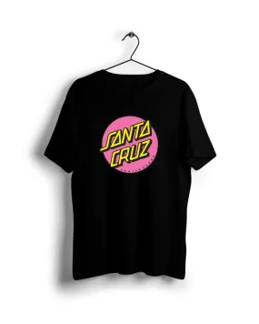 Santa Cruz pink - Digital Graphics Basic T-shirt black