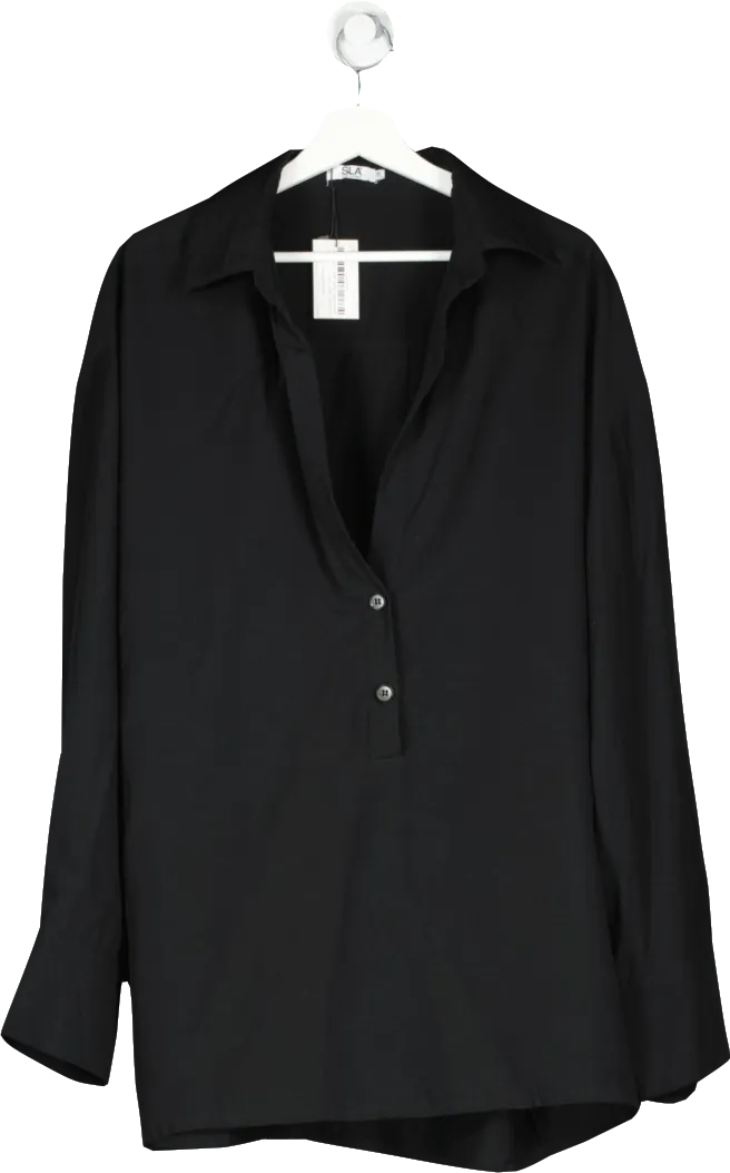 SLA the label Black Hollywood Shirt Dress UK M