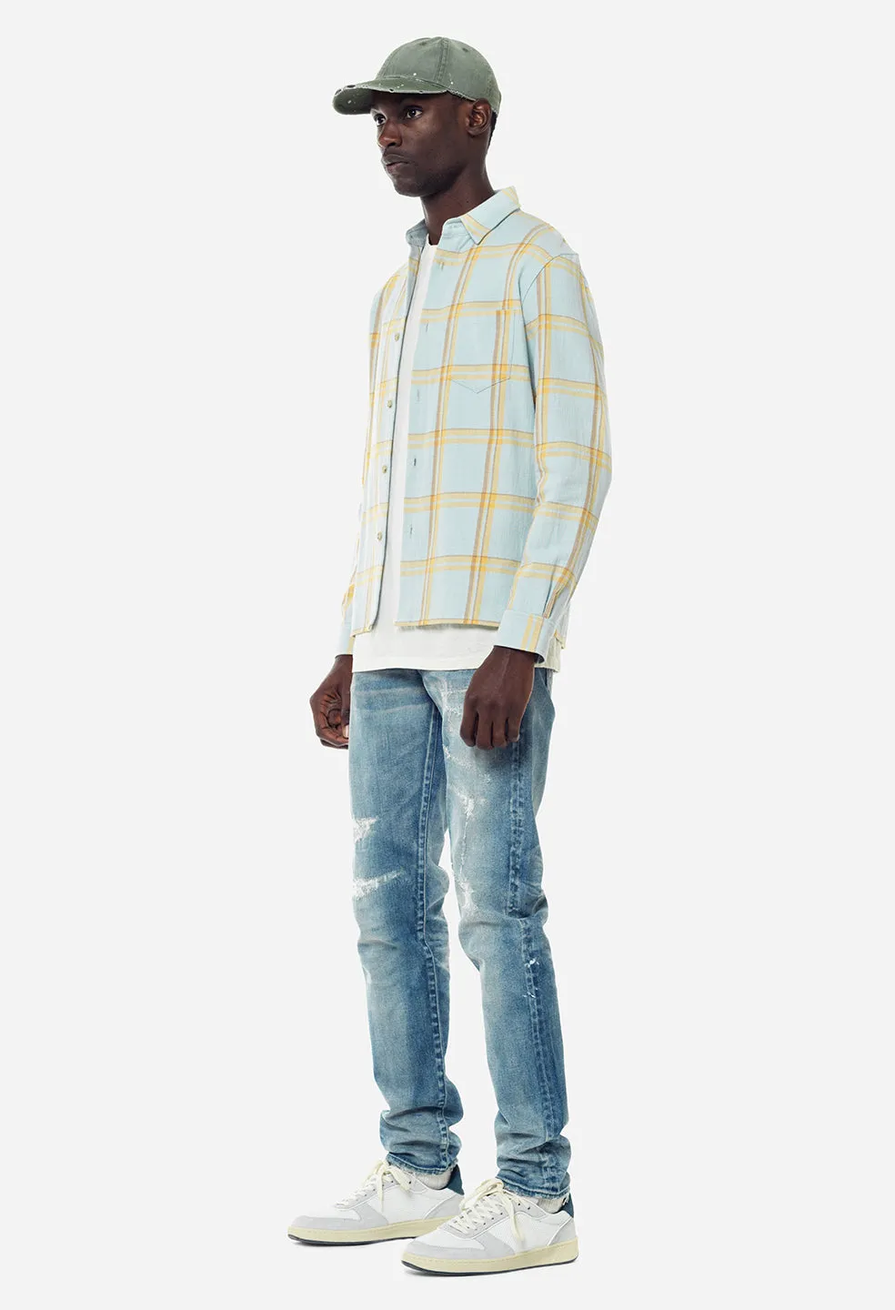 Sly Straight Hem / Blue X Yellow