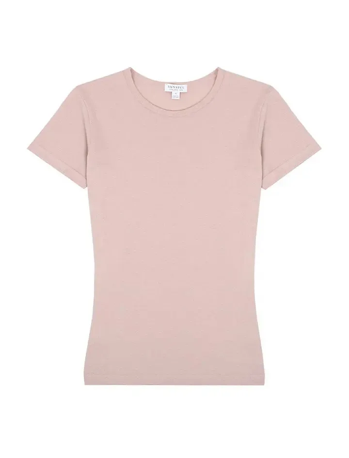 Sunspel Classic T-Shirt Shell Pink