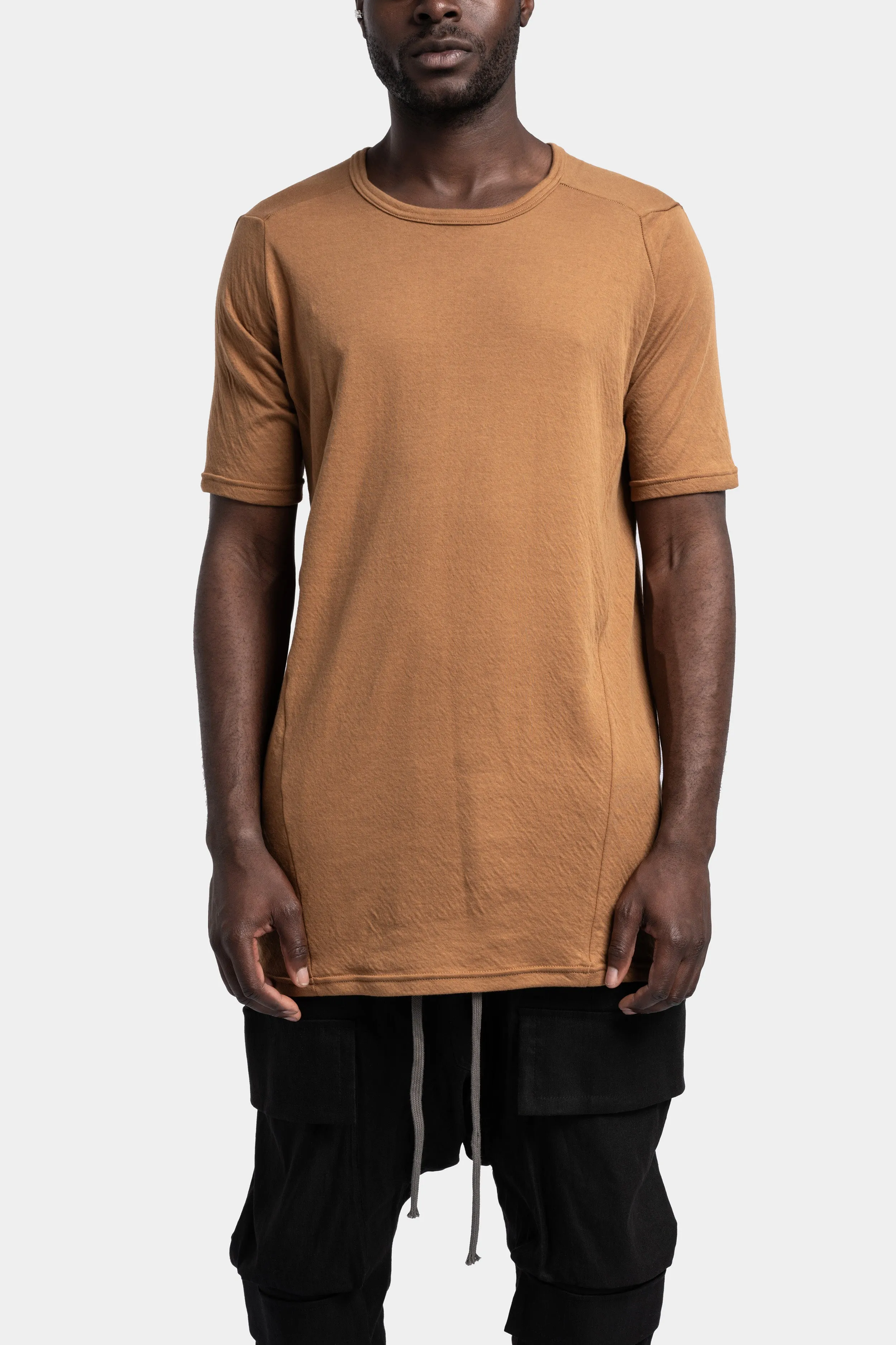 Switching tee, Mustard