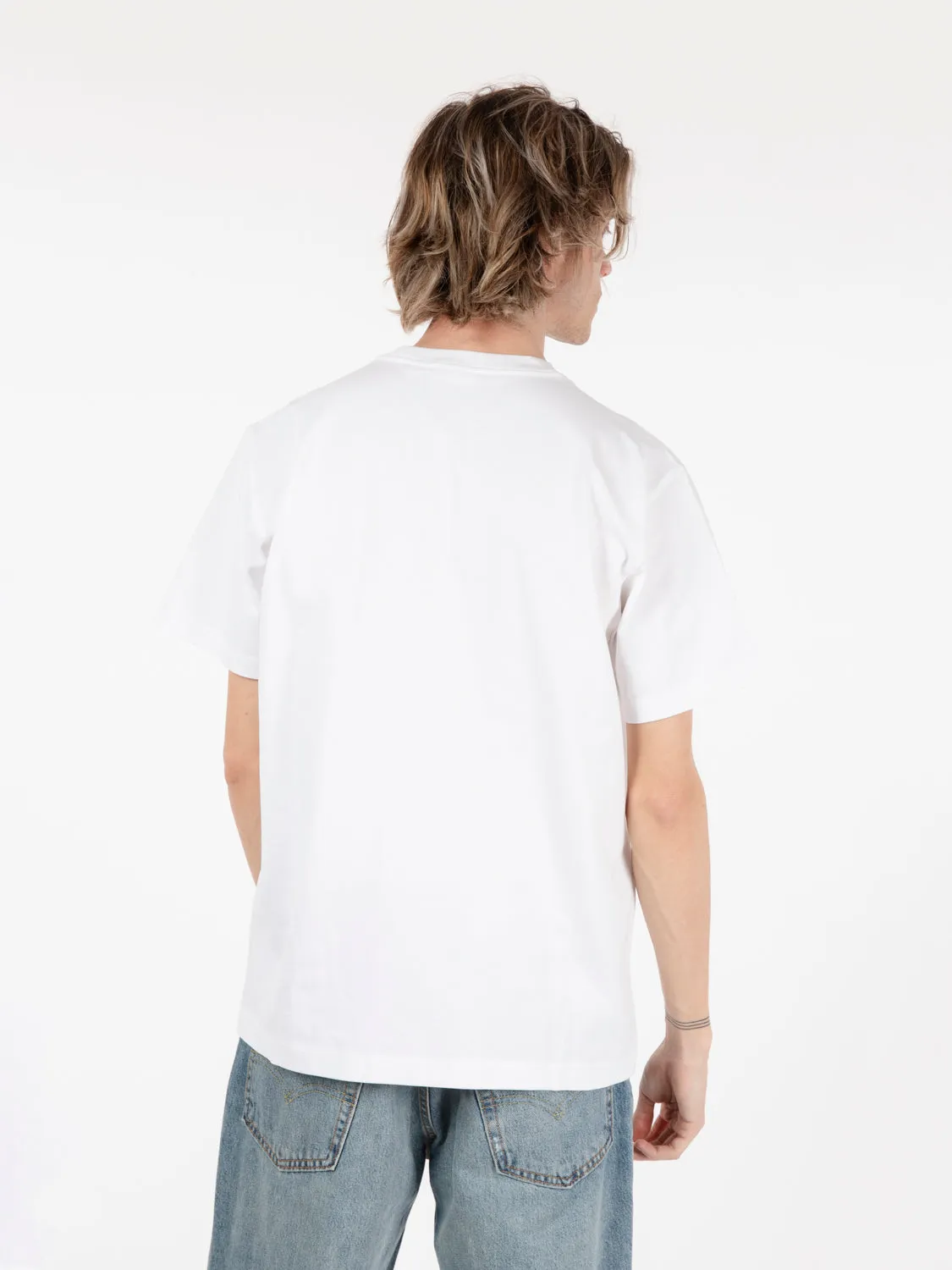 T-shirt established works bold white