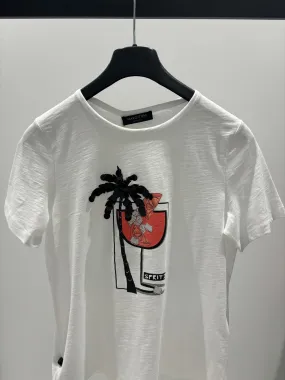 T-Shirt - White/Black/Orange