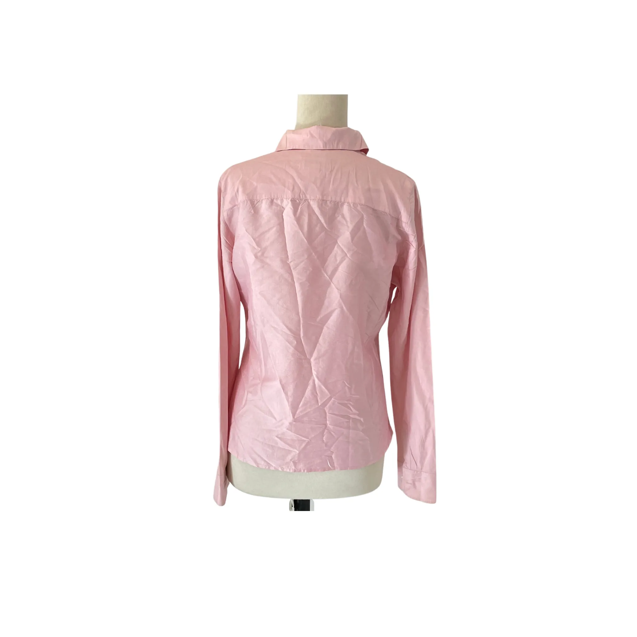 Talbots Pink Silk Collared Shirt | Pre Loved |