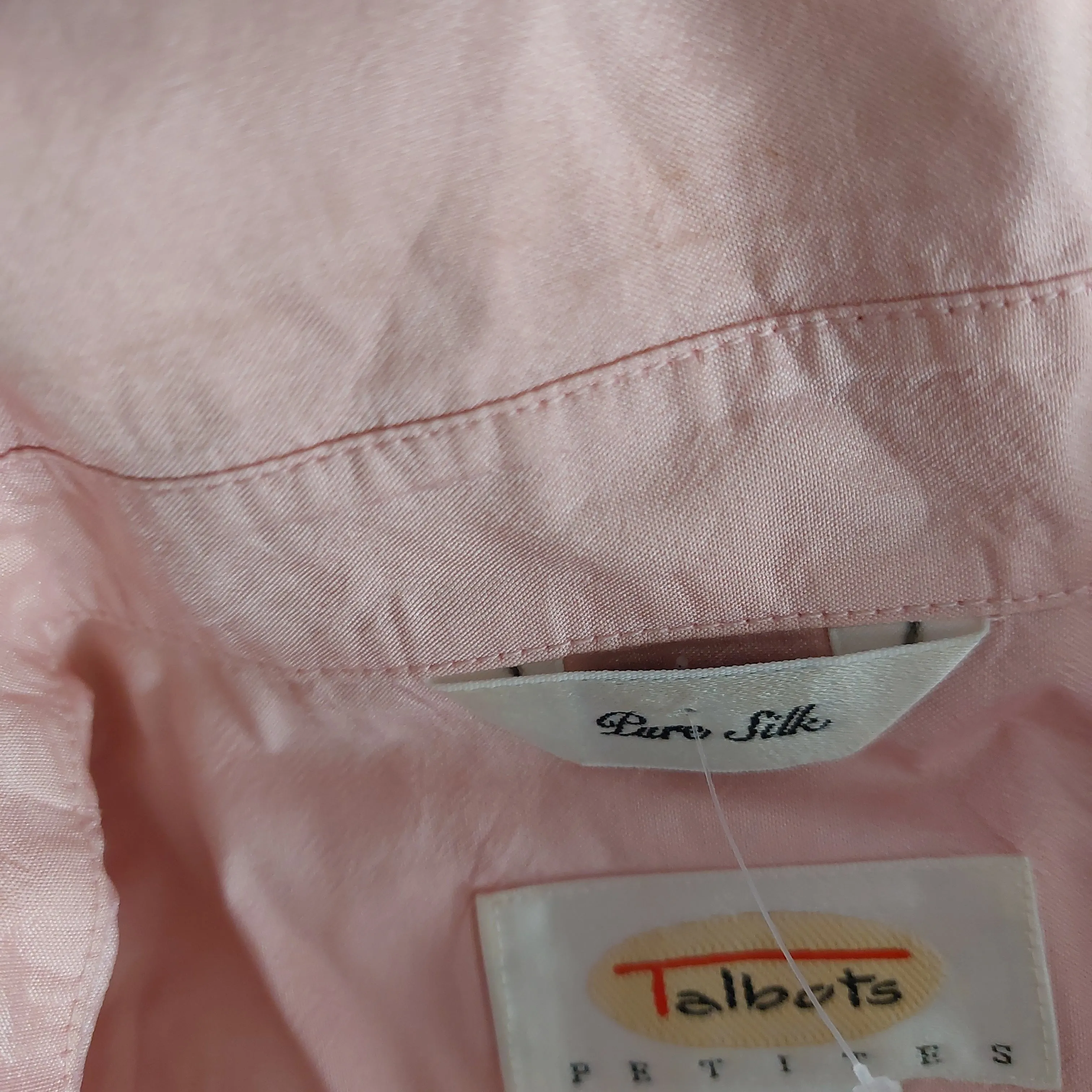 Talbots Pink Silk Collared Shirt | Pre Loved |