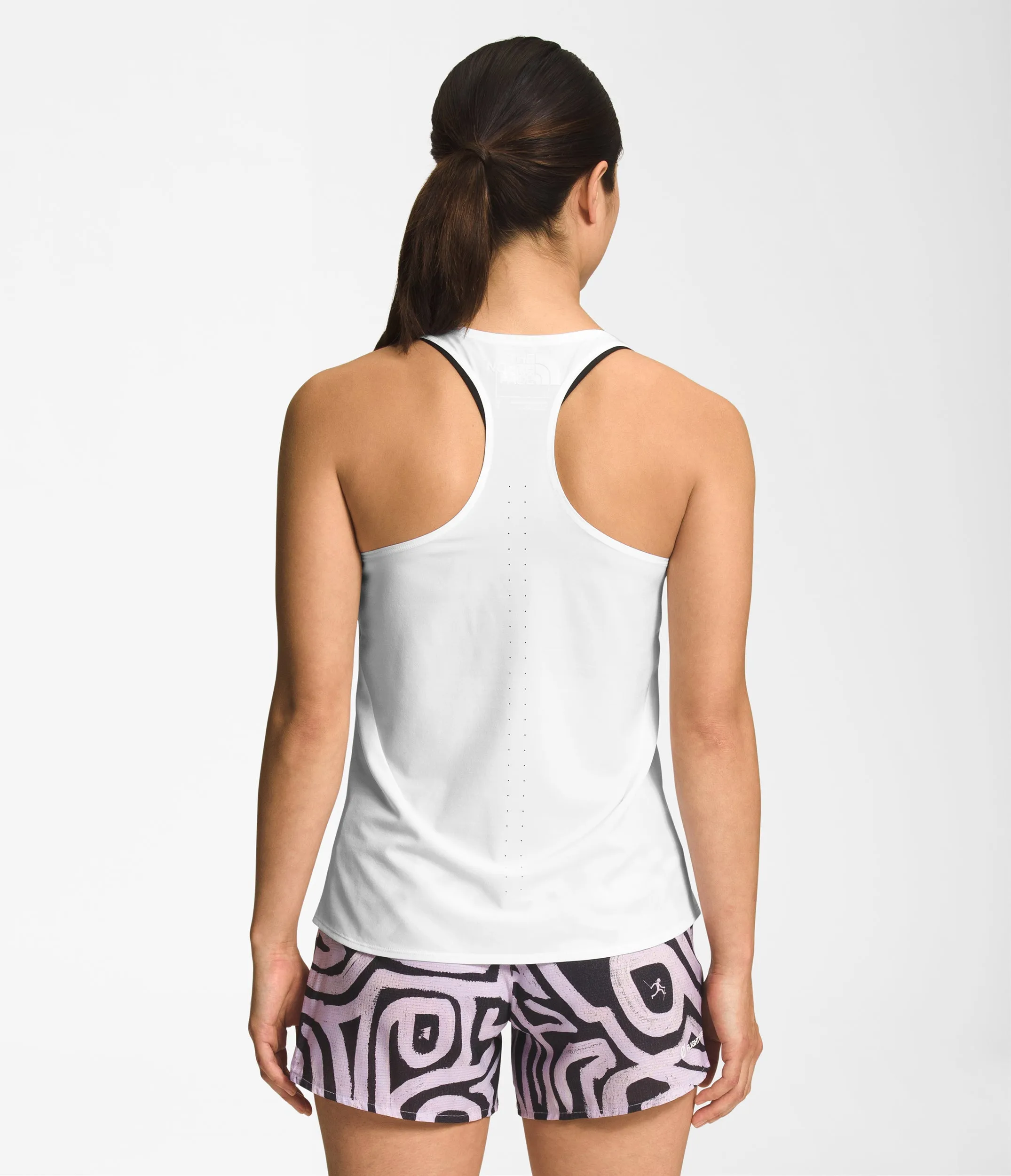 The North Face Flight Weightless Tank (Women's) TNF White/Lavender Fog Print