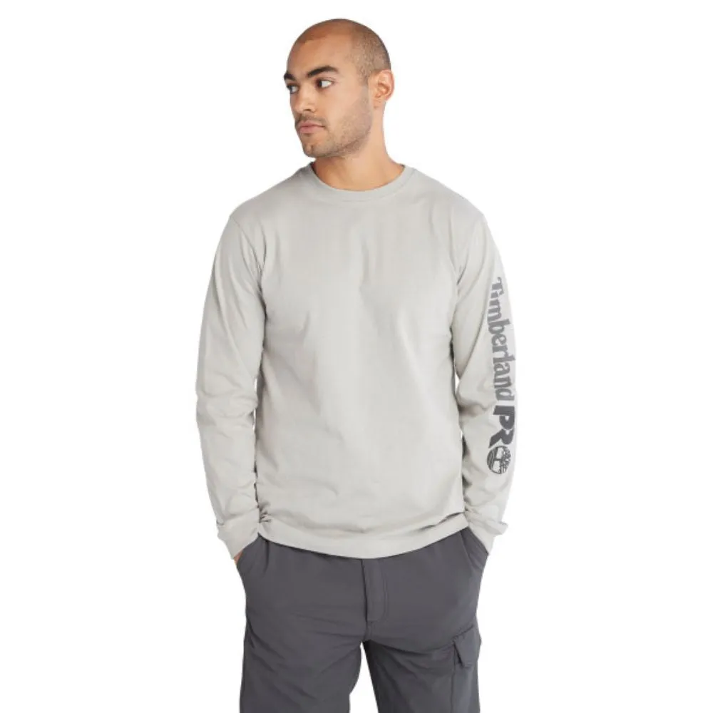 Timberland PRO Men's Core Logo Long-Sleeve T-Shirt - Grey